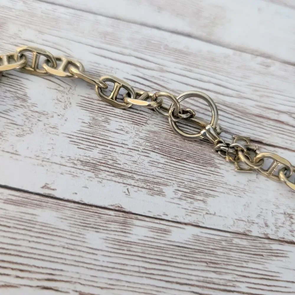 Ann Taylor Necklace Black, Gold Tone, Rhinestone Chunky Long Statement